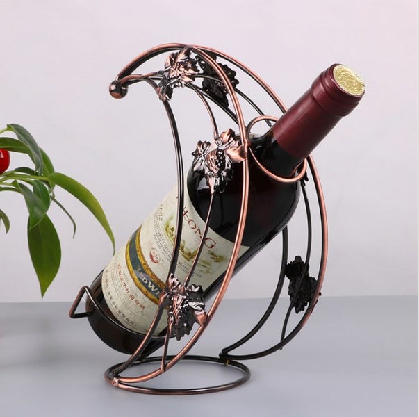 Wine bottle stand rack stand bottle holder – Moon broze Brand New Carousel 2