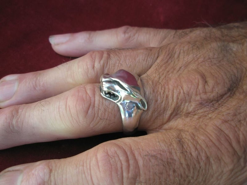 Silver cat ring Carousel 2