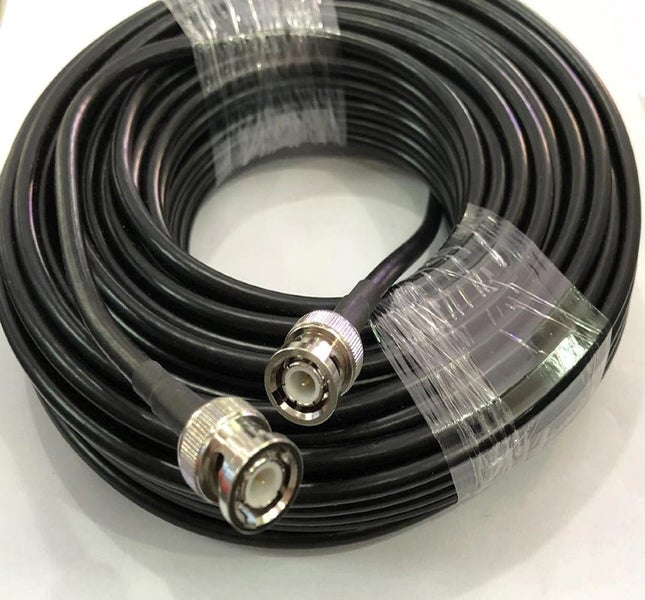 TECHOMAN RF Coaxial Cable with BNC Plug to BNC Plug 50 Ohm Coax - 20 Metres Carousel 1