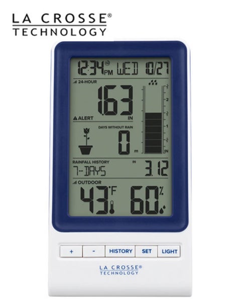 724-1415BL La Crosse Digital Rain Gauge with Backlight Carousel 2