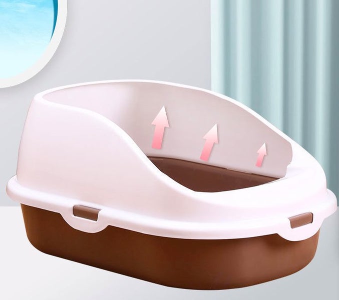 Cats Litter Box With Scoop High Sided Rim Pet Toilet box with Scoop Large size64296257014658112