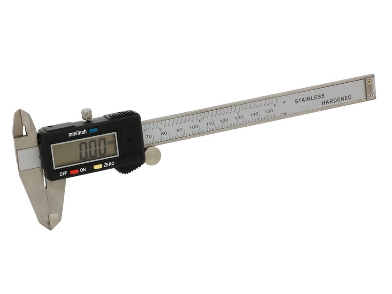 Digital Caliper 6" Electronic Calipers LCD & Case Carousel 1