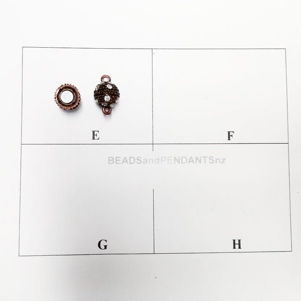 Magnetic Clasp 11mm with Rhinestones ( x1) Carousel 3