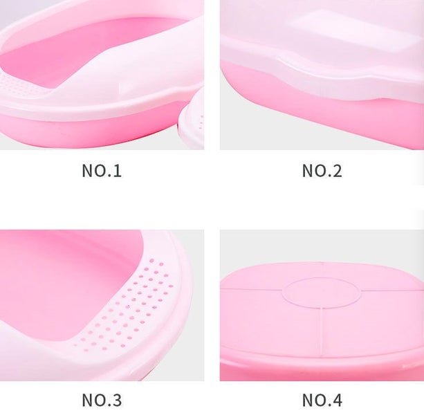 Pet Cats Litter Boxes Toilet Bedpan Clean Cats Toilet Anti-Splash Toilet Size L Carousel 3