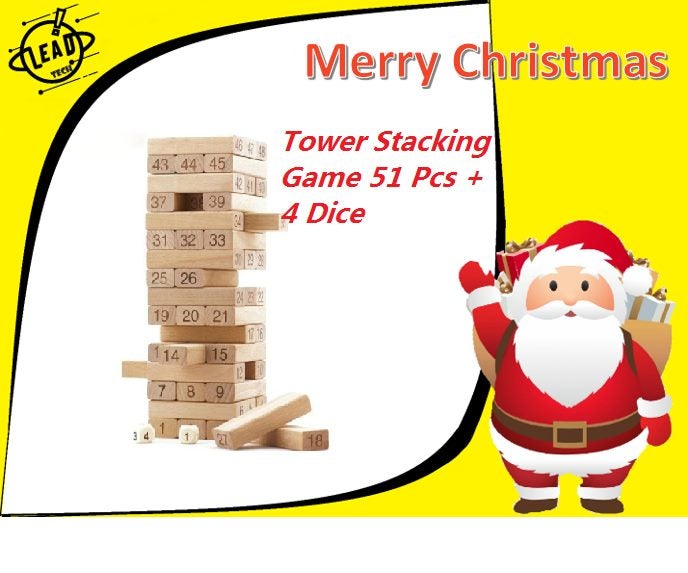 Tower Stacking Game Wooden Carousel 1