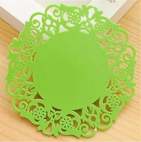 10Pcs/Set Flower Shape Coaster Placement Carousel 1