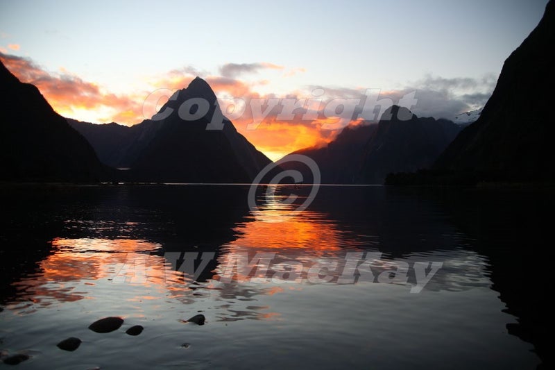 Fiordland Sunset - Milford Sound Carousel 1