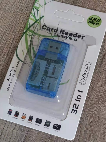 USB 2.0 Card Reader_ Blue_ SD TF M2 MMC MS Duo Carousel 1