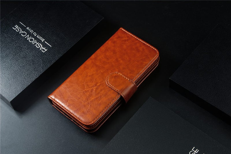 Xiaomi Mi 9 case triple wallet PU leather 9 cards ID 3 pockets brown Carousel 2