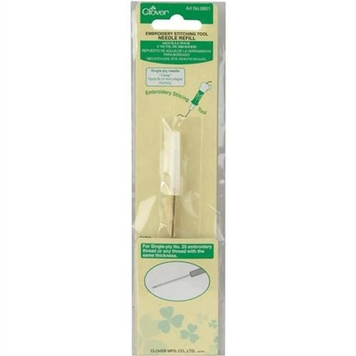 Clover Embroidery Stitching Tool Needle Refill Single Ply Carousel 1