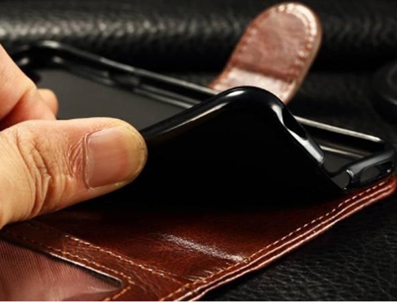 Vodafone smart P11 case vintage fine leather wallet 3 card slots ID kickstand Carousel 5