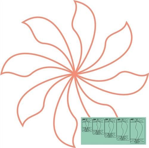 Westalee - Spin-E-Fex 13 Template Set Low Shank Carousel 1