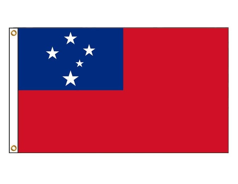 = Samoan Flag - Flag of Samoa - Manu Samoa = Carousel 1