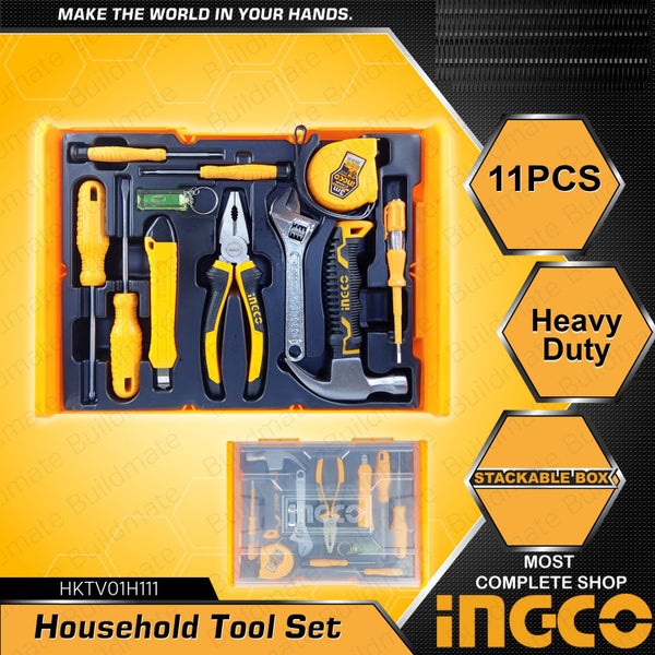 Household Tools Set INGCO 11 Pcs Carousel 1