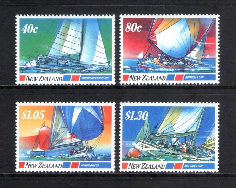 1417/20. NZ - 1987 Yacht Races Set (4) - UHM Carousel 1