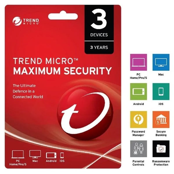 Trend Micro Maximum Security 2021 3 Devices 3 Years Carousel 1