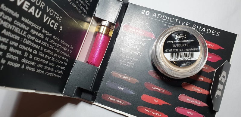 Urban decay mini lipstick + Kat Von D Lock-it Translucent Setting Powder Carousel 1