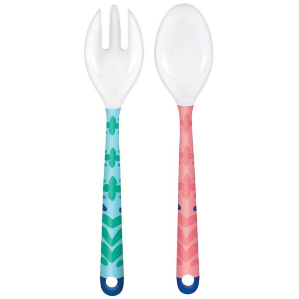 Salad Serving Set - Melamine Boho Vibes (24cm) (Pack of 2) Carousel 1