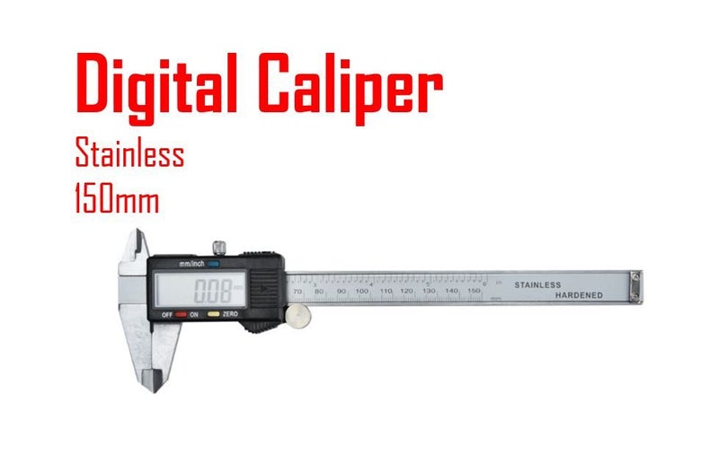 PTN 150mm Digital Caliper Stainless Caliper LCD Display Vernier Measuring Range Carousel 1