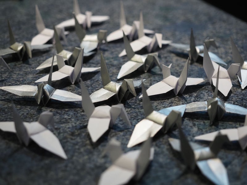 High Quality Paper Cranes Origami Blue Carousel 2
