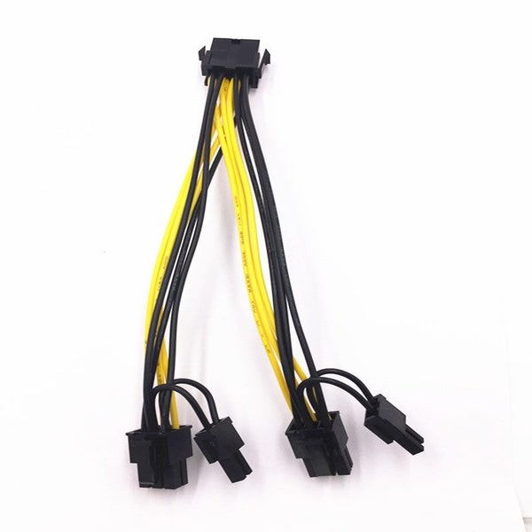 18AWG 20CM PCIe Female to Male VGA Splitter Cable 6pin to 8pin / 8pin to 2x 8pin Carousel 2