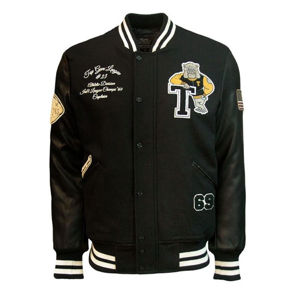 Top Gun Bulldog Wool-PU Jacket Black Carousel 1