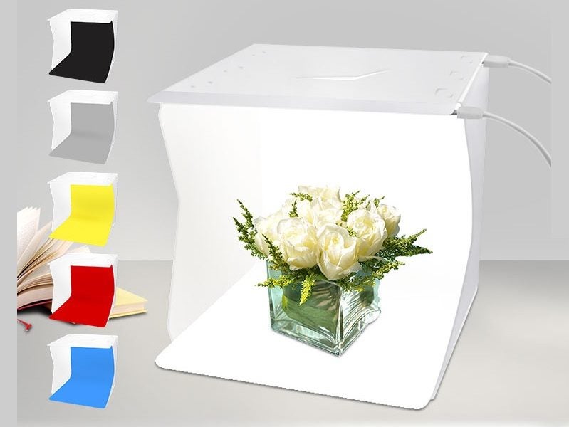 20cm PVC Foldable Photography STUDIO LED Light Tent, Small Carousel 1