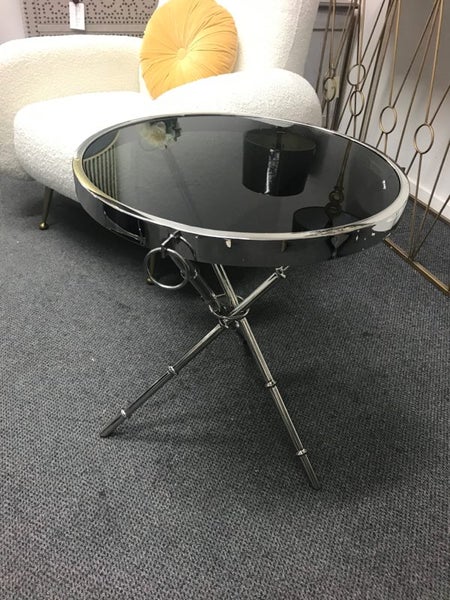 Musa Side table Stainless Steel Silver Carousel 2