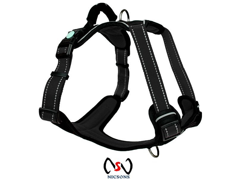 HUSKIMO DOG HARNESS ULTIMATE DARK SKY (BLACK) XSMALL Carousel 1