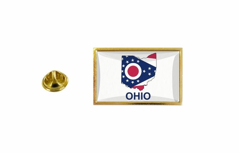 pins pin's flag national badge map hat country usa state ohio Carousel 1