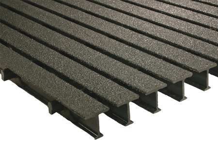 FIBERGRATE Pedestrian Pultruded Grating, Span 4 ft. 4AUJ2 Carousel 1