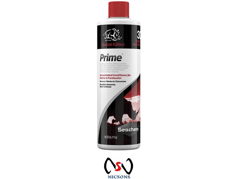 Seachem Prime Fish Water Conditioner Rhino Edition Bonus 325mL Carousel 1