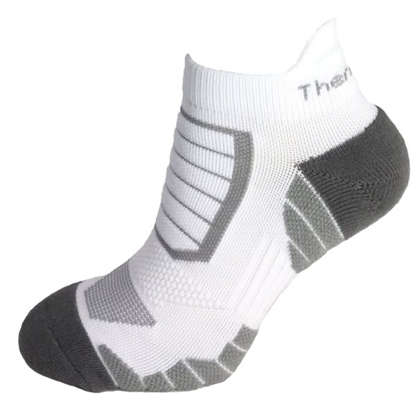 Thermatech Performance Low Cut Socks, White/Grey, Size US 6-10 T21U Carousel 1