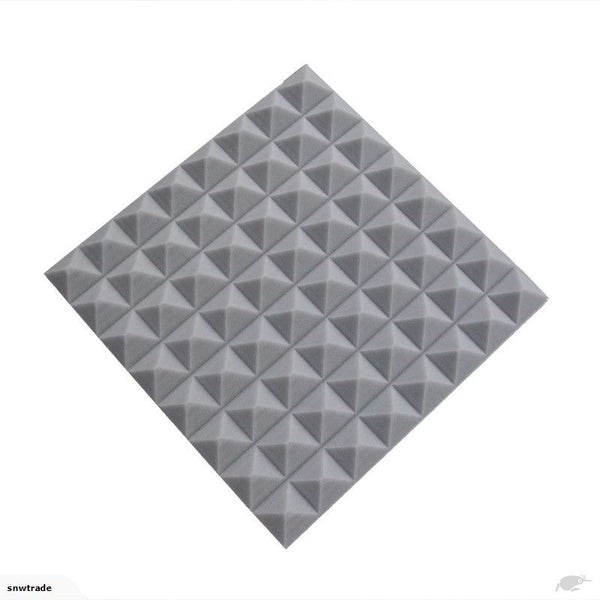 12 Pack Gray Acoustic Pyramid Studio Foam 5cm x 50cm x 50cm (OT03) Carousel 1
