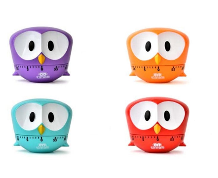 4PCS Cute Pet Mechanical Timer Kitchen Food Reminder Carousel 1