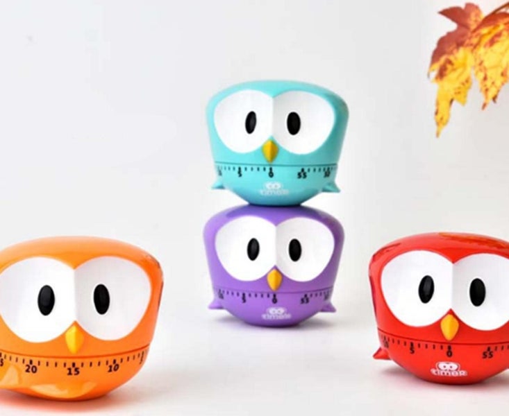 4PCS Cute Pet Mechanical Timer Kitchen Food Reminder Carousel 2