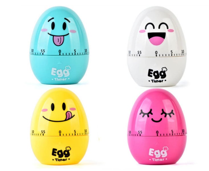 4PCS Kitchen Gadget Cartoon Cute Egg Timer Carousel 1