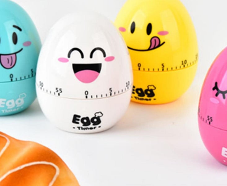 4PCS Kitchen Gadget Cartoon Cute Egg Timer Carousel 2