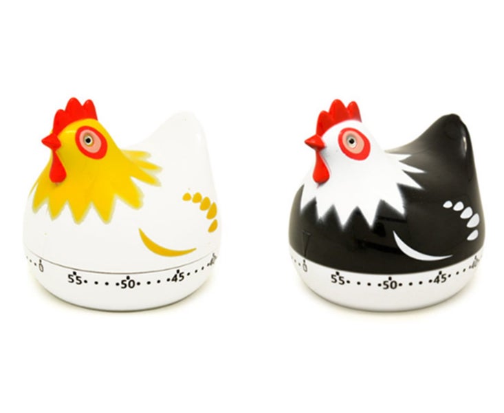 2PCS Cute Hen Timer Mechanical Kitchen Baking Reminder Carousel 1
