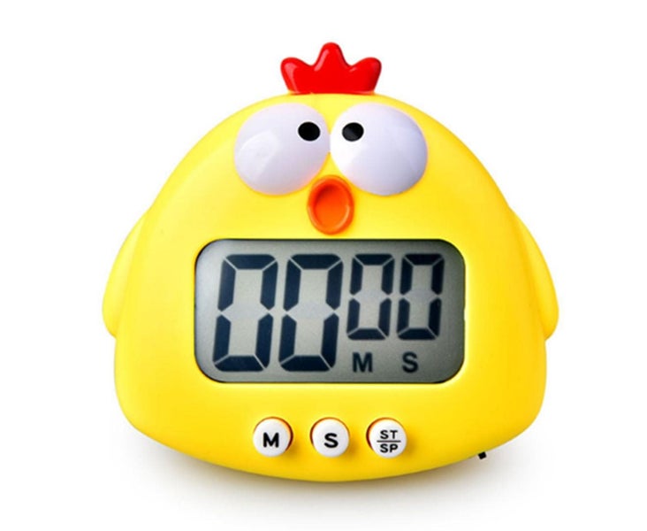 2PCS Chicken Shape Electronic Digital Timer Kitchen Baking Timer Carousel 1