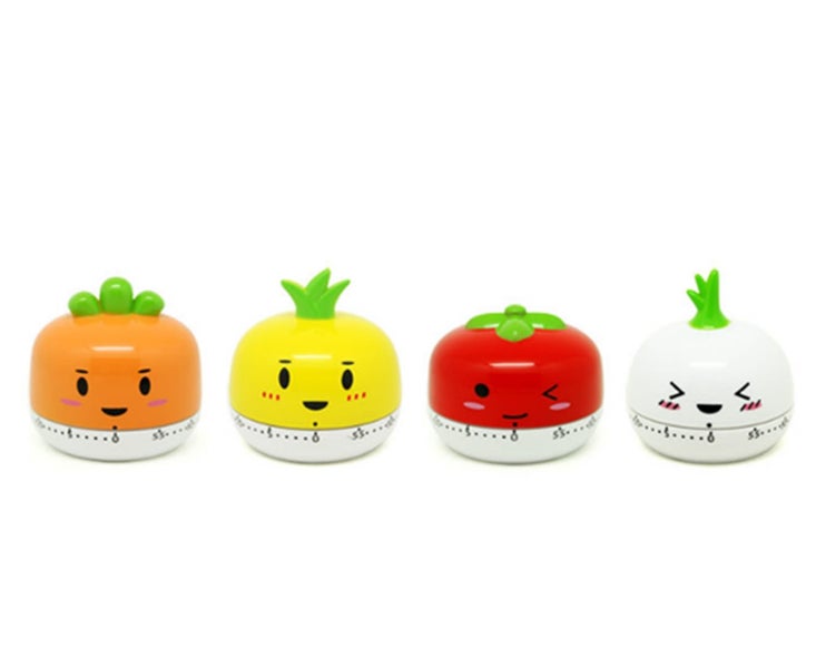 4PCS Vegetable Timer Kitchen Desktop Timer Carousel 1