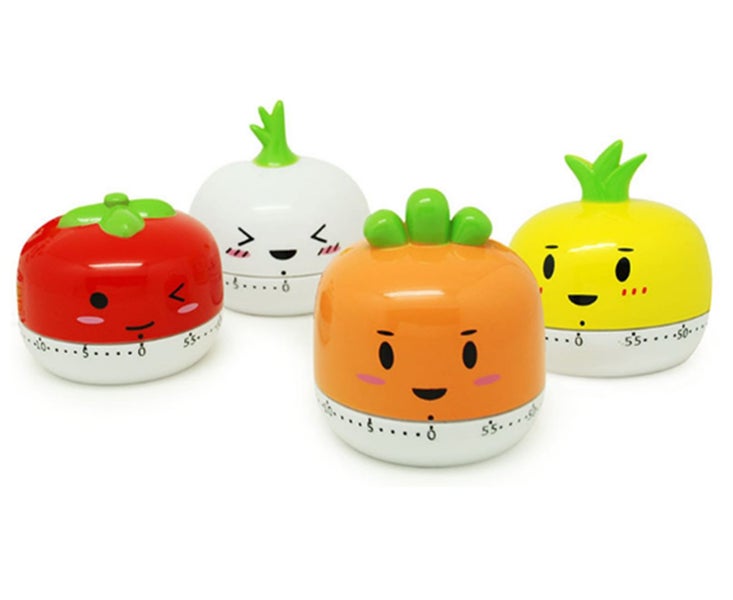 4PCS Vegetable Timer Kitchen Desktop Timer Carousel 2