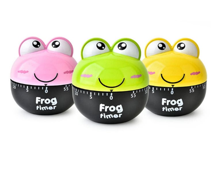 3PCS Frog Shape Mechanical Timer Carousel 2