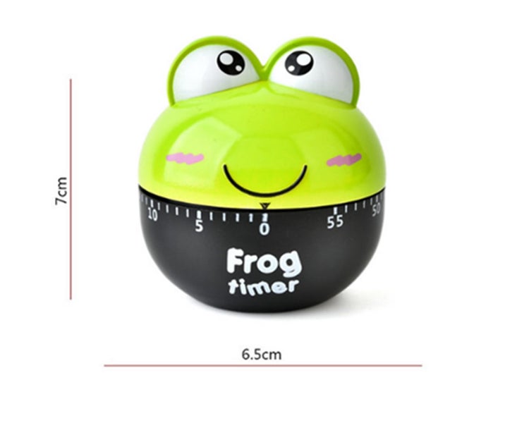 3PCS Frog Shape Mechanical Timer Carousel 4