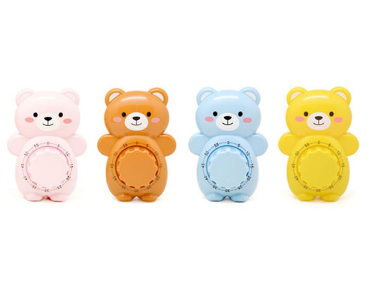 4PCS Bear Shape Student Learning Timer Carousel 1