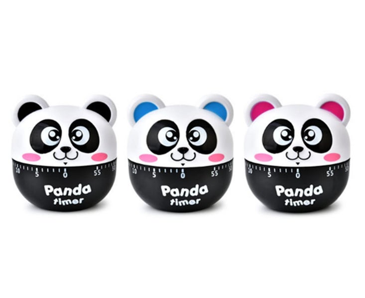 3PCS Panda Shape Timer Kitchen 60 Minutes Timer Carousel 1