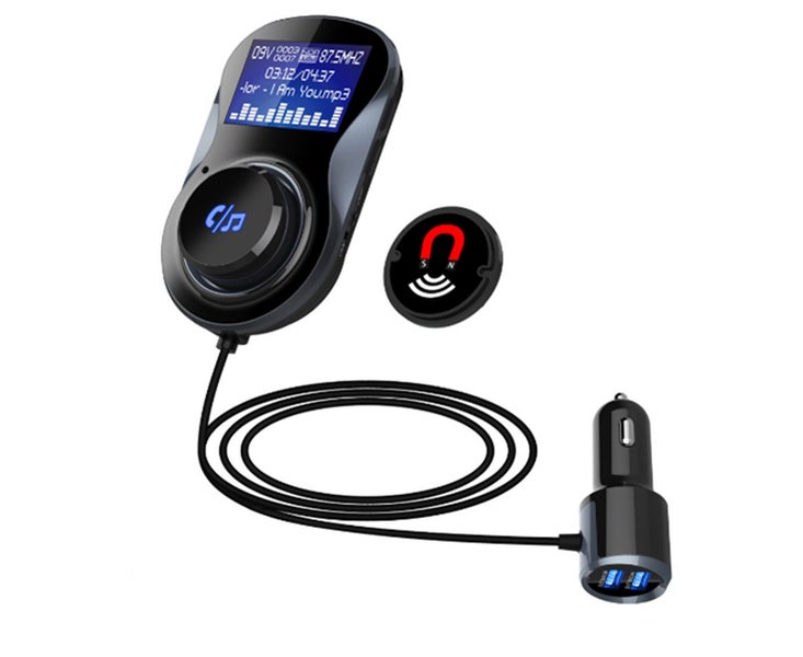 Car MP3 Bluetooth Player Large Screen with Digital Display Carousel 1