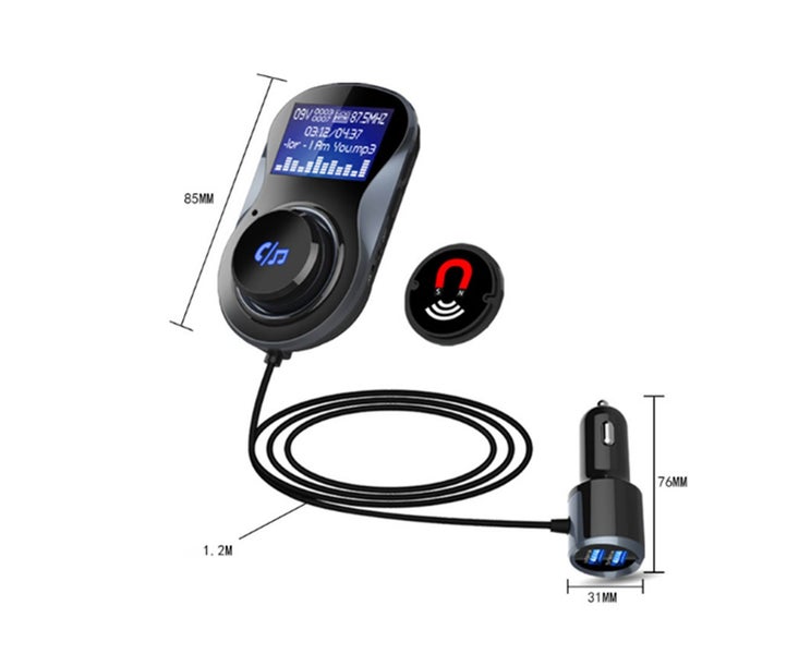 Car MP3 Bluetooth Player Large Screen with Digital Display Carousel 4