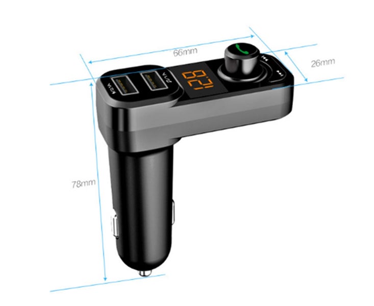 Car MP3 Bluetooth Player Dual USB Carousel 3