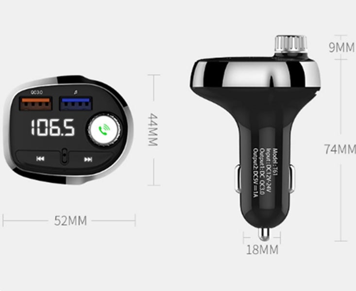 Car MP3 Bluetooth Hands-free Car Bluetooth Charger Carousel 3